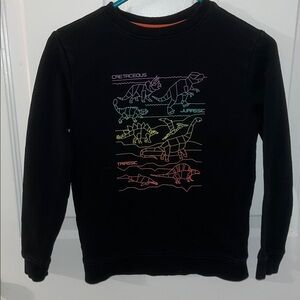 Cat & Jack Black Sweatshirt with Orange Trim